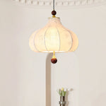 Chestnut Bloom Designer Pendant Light with Walnut and Gold Finish