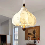Chestnut Bloom Designer Pendant Light with Walnut and Gold Finish