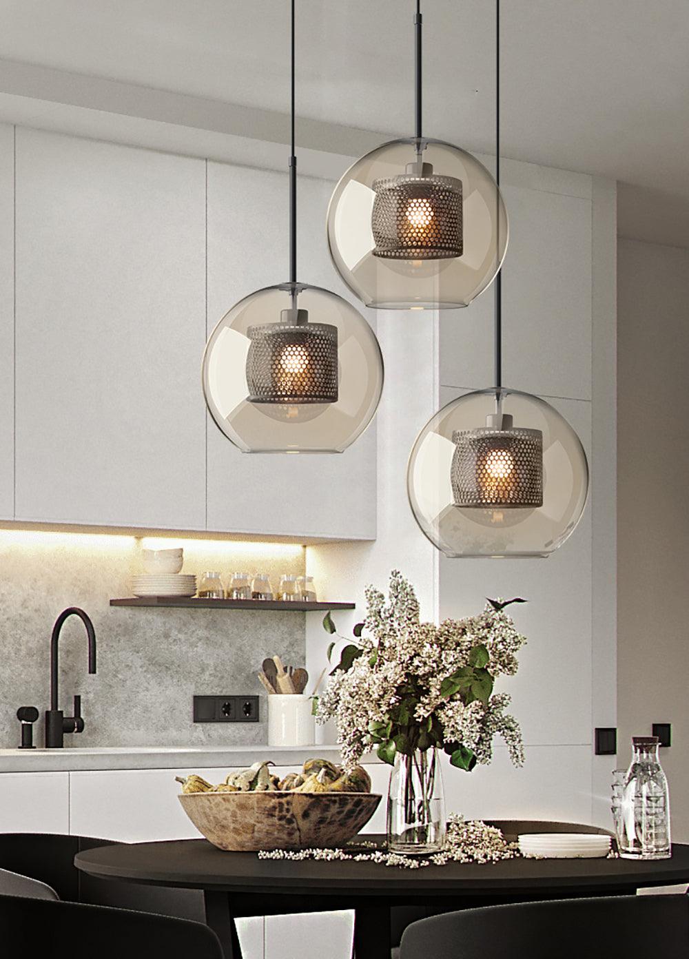 Chiswick Glass Pendant Light – Modern Multi-Light Chandelier