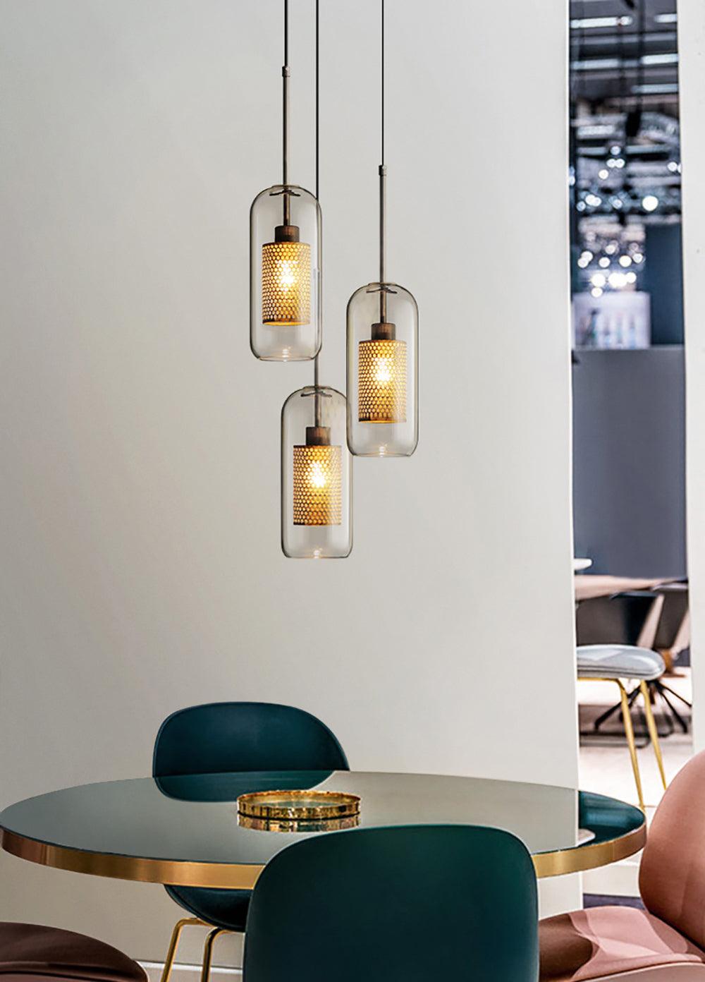 Chiswick Glass Pendant Light – Modern Multi-Light Chandelier