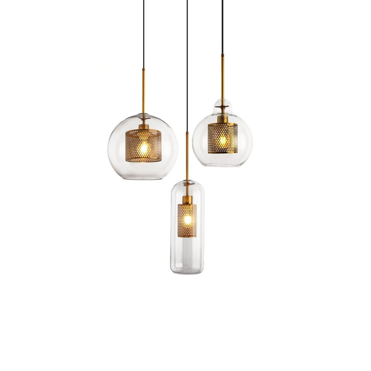 Chiswick Glass Pendant Light – Modern Multi-Light Chandelier
