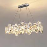 Chrome Round Crystal Chandelier