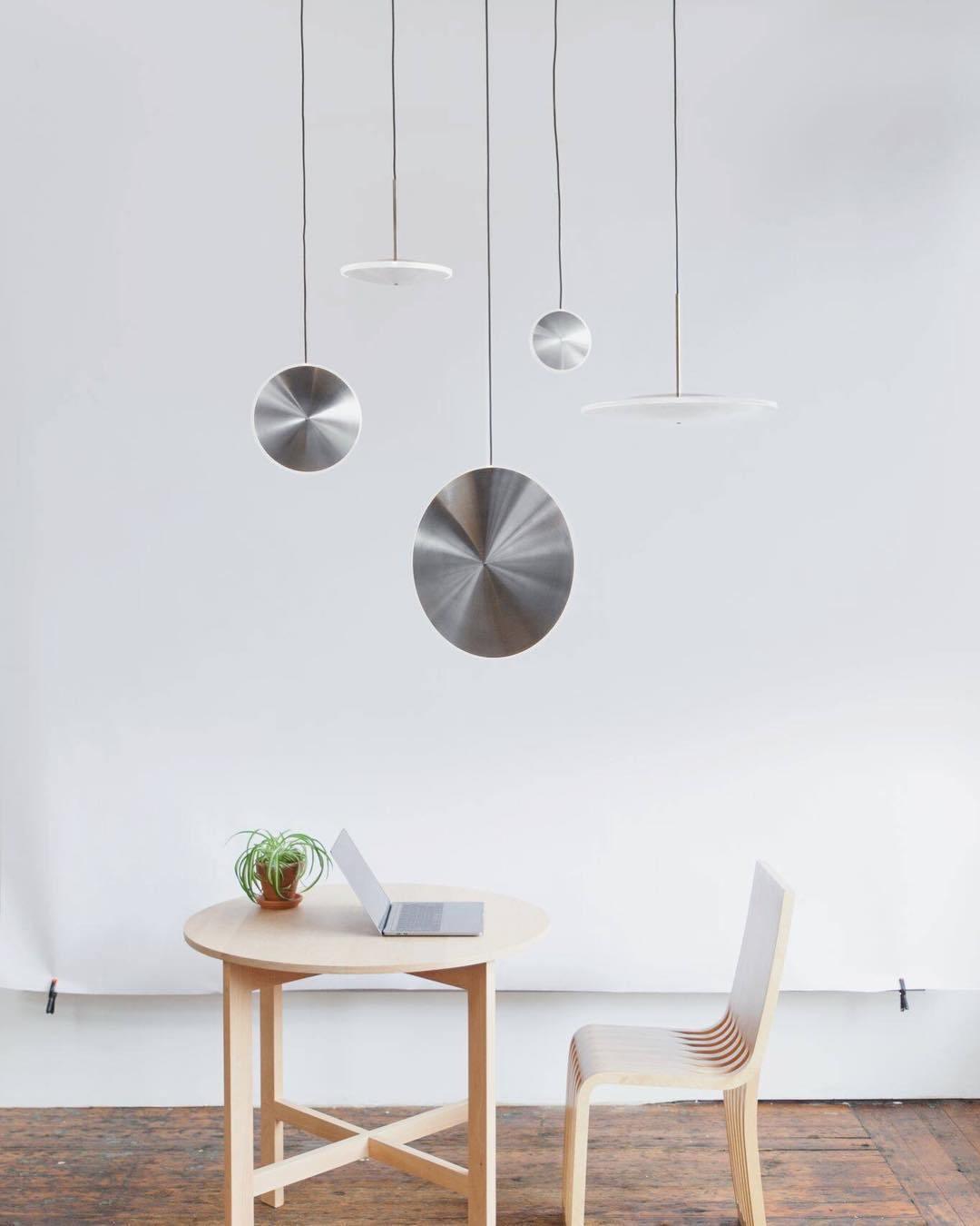 Chrona Dish Pendant Light – Contemporary Brass LED Ceiling Lamp