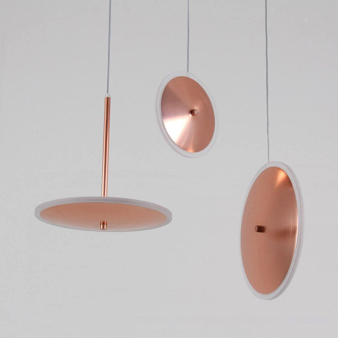 Chrona Dish Pendant Light – Contemporary Brass LED Ceiling Lamp