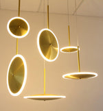 Chrona Dish Pendant Light – Contemporary Brass LED Ceiling Lamp