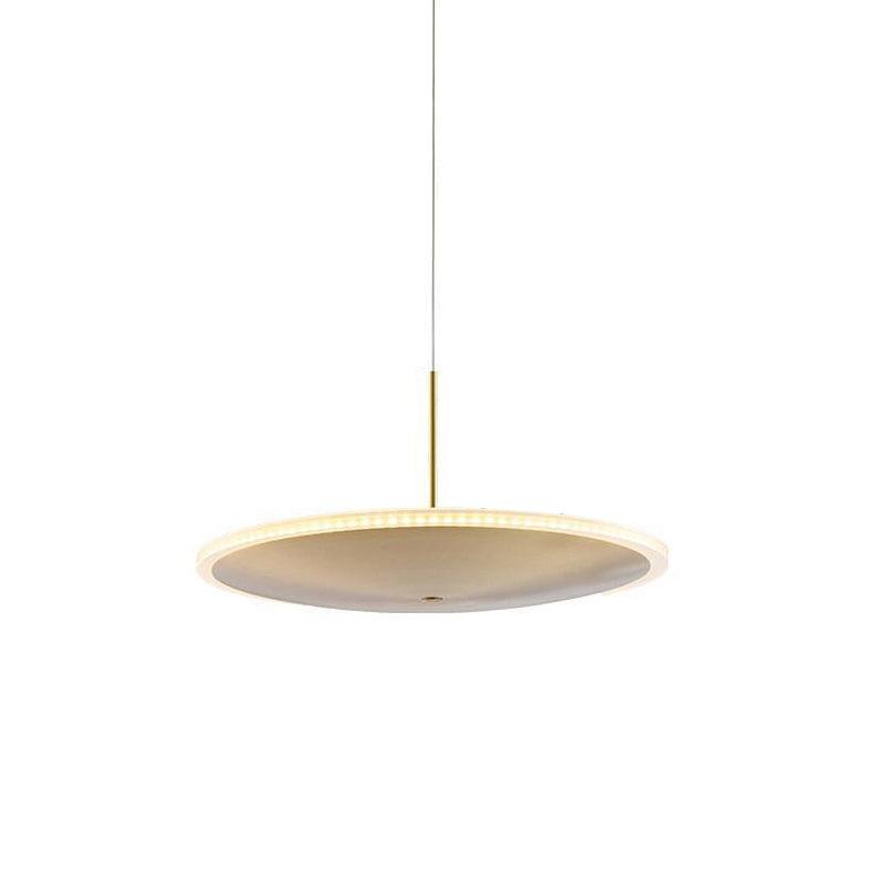 Chrona Dish Pendant Light – Contemporary Brass LED Ceiling Lamp