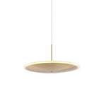 Chrona Dish Pendant Light – Contemporary Brass LED Ceiling Lamp