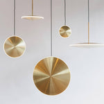 Chrona Dish Pendant Light – Contemporary Brass LED Ceiling Lamp