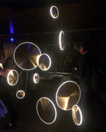 Chrona Dish Pendant Light – Contemporary Brass LED Ceiling Lamp
