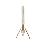 Cipher Table Lamp in Hand-Blown Crystal and Gold