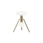 Cipher Table Lamp in Hand-Blown Crystal and Gold
