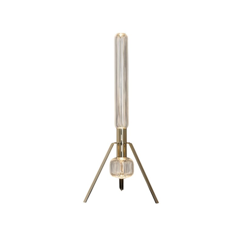 Cipher Table Lamp in Hand-Blown Crystal and Gold