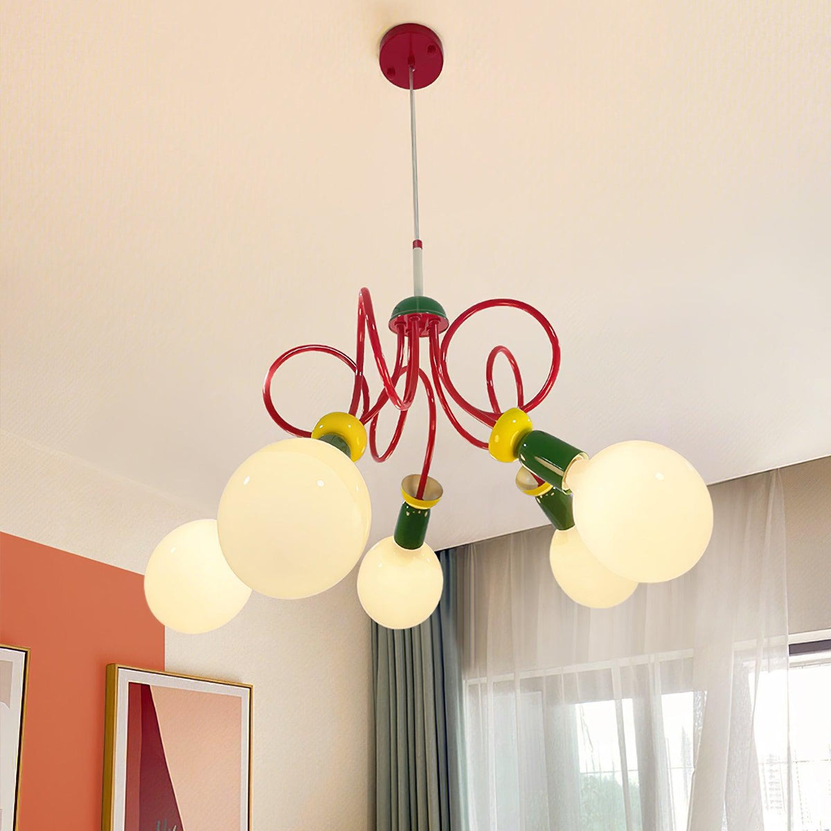 Circulo Play Pendant Light – Memphis Style Designer Hanging Lamp