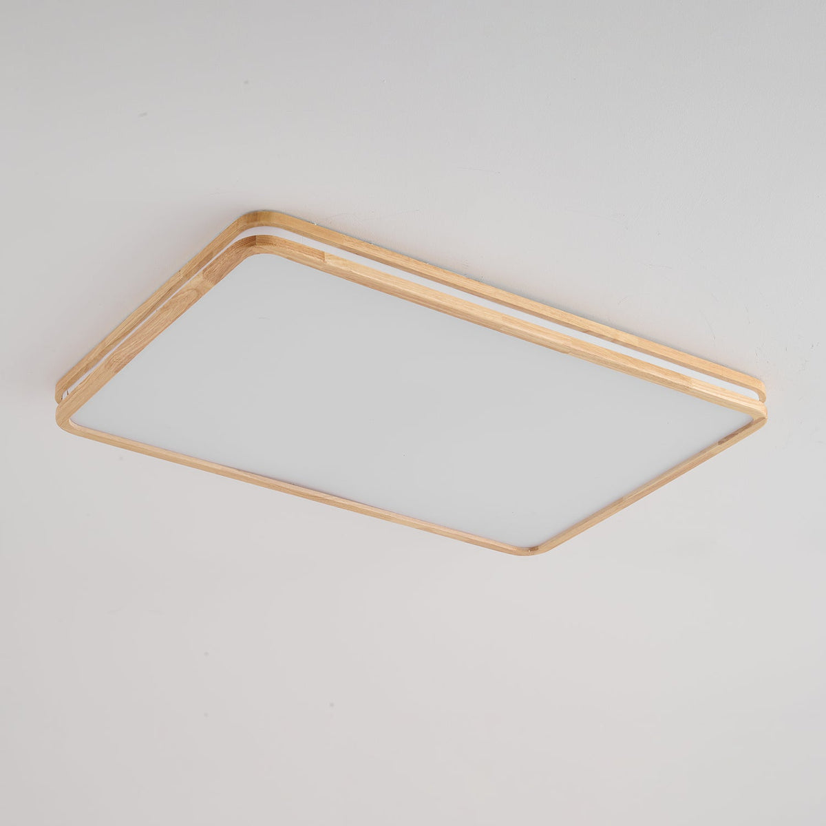 Cirro Modern Wood LED Ceiling Light – Flush Mount for Living Room & Bedroom