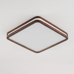 Cirro Modern Wood LED Ceiling Light – Flush Mount for Living Room & Bedroom