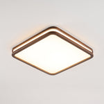 Cirro Modern Wood LED Ceiling Light – Flush Mount for Living Room & Bedroom