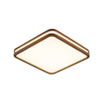 Cirro Modern Wood LED Ceiling Light – Flush Mount for Living Room & Bedroom