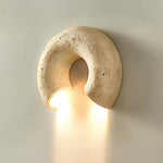Cirro Wall Sconce in Yellow Travertine — Modern Stone Illumination