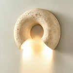 Cirro Wall Sconce in Yellow Travertine — Modern Stone Illumination