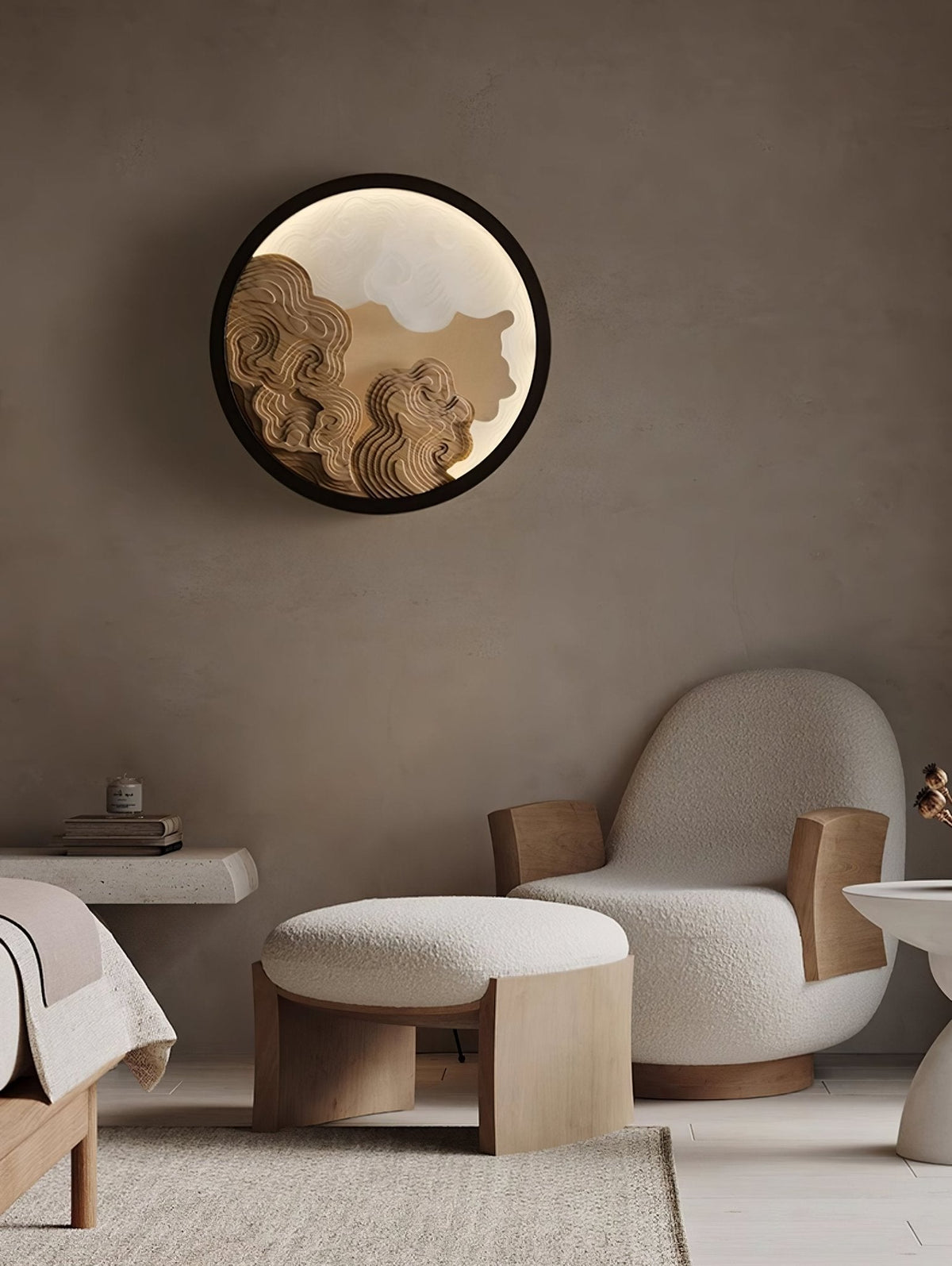 Cirrus Vista Wall Sconce – Modern Alabaster LED Wall Light