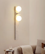 Cirra Travertine Wall Sconce — Sculptural Stone Ambient Lighting