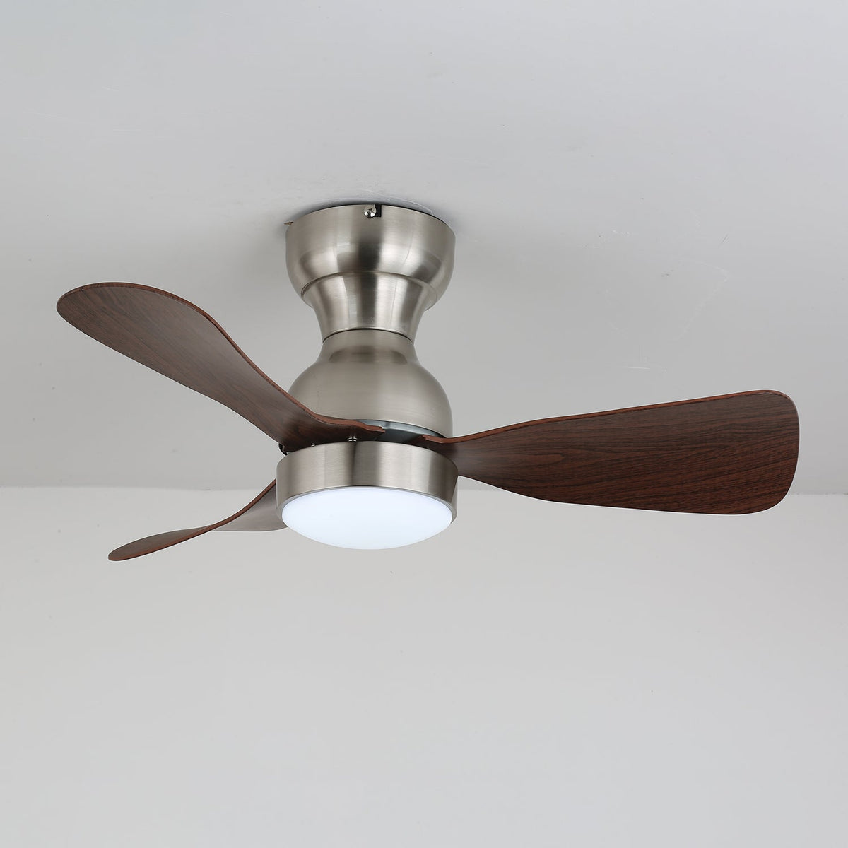 Civico Spin Ceiling Fan with Integrated LED Light, Modern Minimalist Design