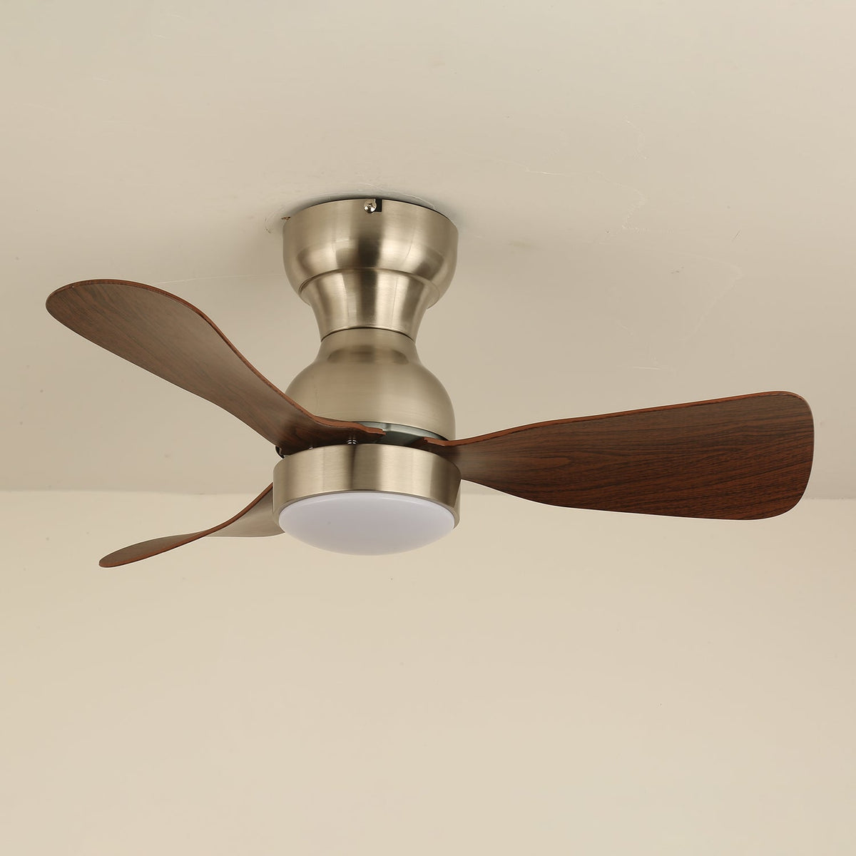 Civico Spin Ceiling Fan with Integrated LED Light, Modern Minimalist Design
