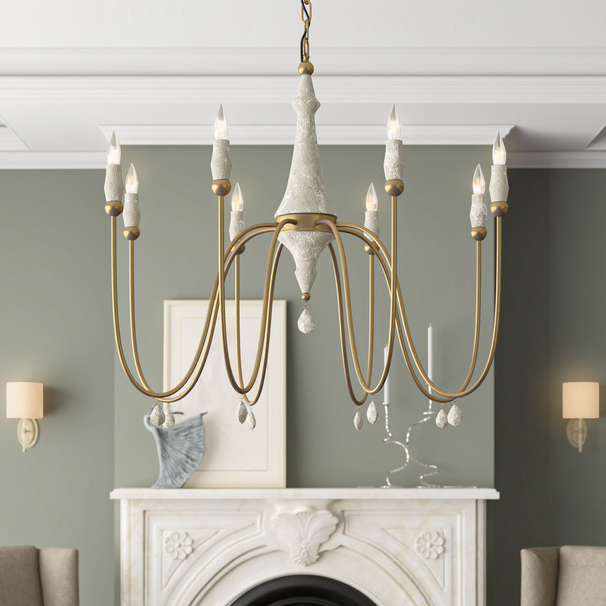 clay-chandelier