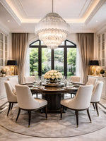Clear Grande Palermo Chandelier – Modern Glass Tube Statement Light