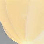 Clinio Flush Mount Ceiling Light in Brass and Opal Glass