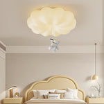Cloud Bear Flush Mount Ceiling Light – Sculptural LED for Kids' Rooms & Modern Interiors