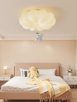 Cloud Bear Flush Mount Ceiling Light – Sculptural LED for Kids' Rooms & Modern Interiors