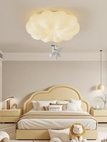 Cloud Bear Flush Mount Ceiling Light – Sculptural LED for Kids' Rooms & Modern Interiors