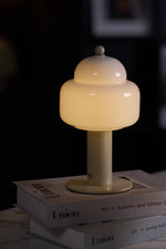 Cloud Dome Table Lamp – Sculptural LED Nightstand Light in Glass & Metal
