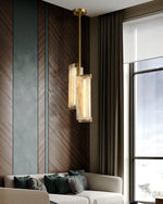 Cloud Fog LED Pendant Light – Handcrafted Brass and Glass Modern Hanging Lamp
