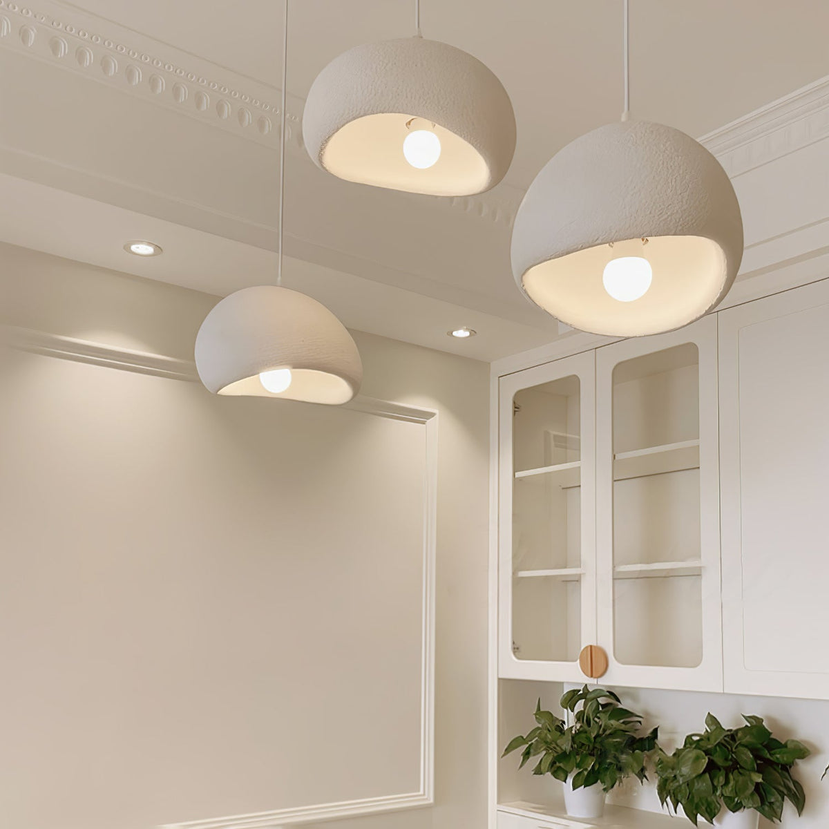 Zenra Organic Wabi-Sabi Chandelier – Designer HDPE Pendant Light