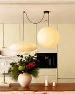 Washi Paper Whimsy Pendant Lamp – Two-Tone Cloud Pendant Light