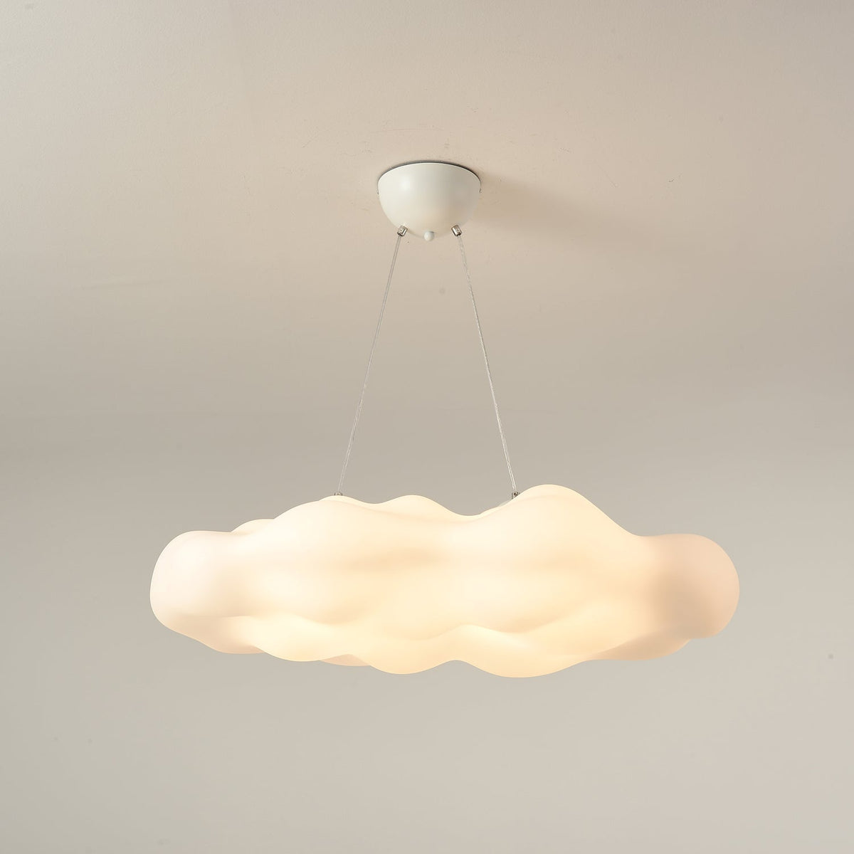 Cloudys Sculptural Pendant Light in White for Modern Interiors