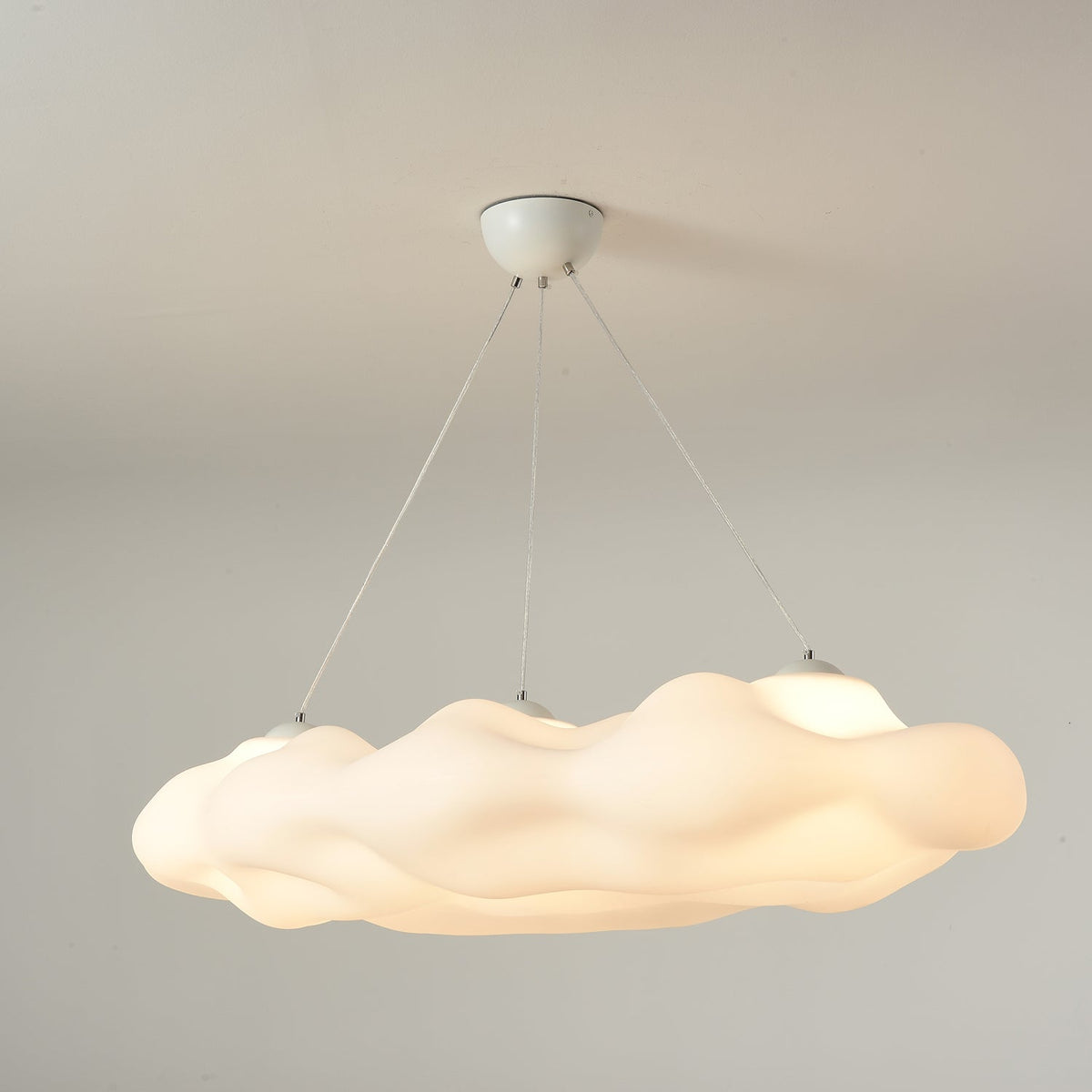 Cloudys Sculptural Pendant Light in White for Modern Interiors