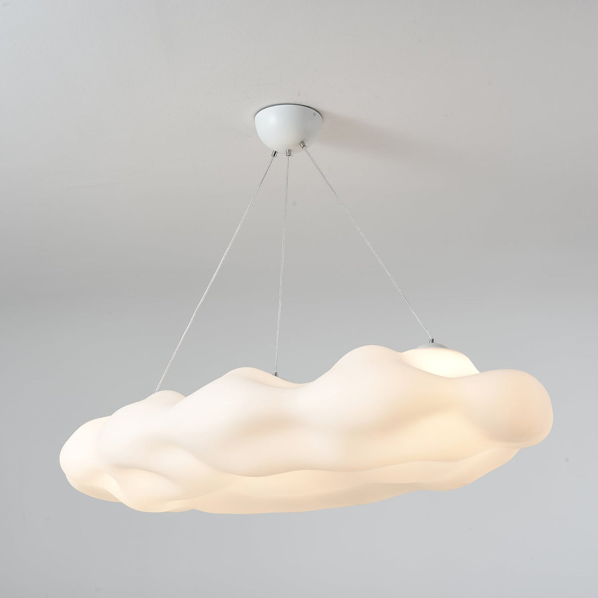 Cloudys Sculptural Pendant Light in White for Modern Interiors