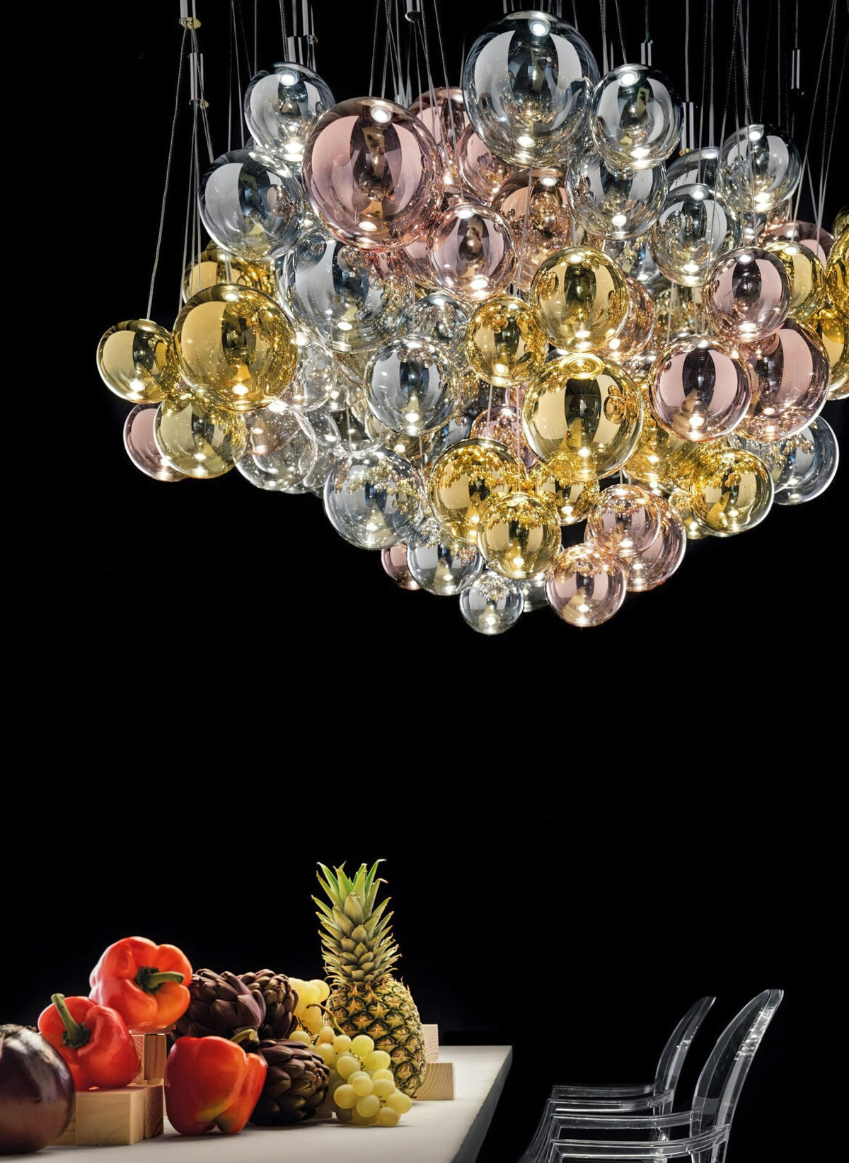 Cluster Bubble Pendant Light