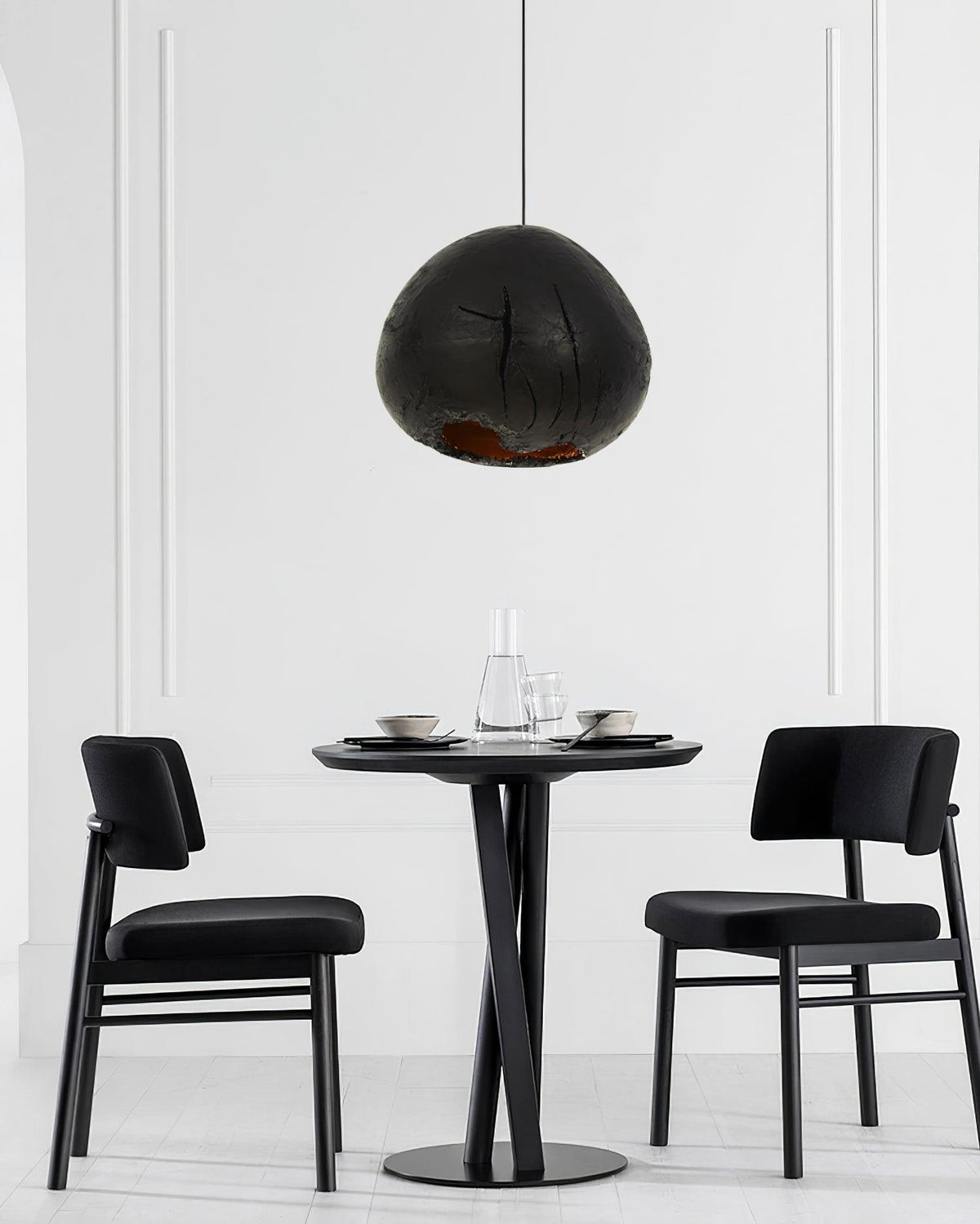 Cluster Pendant Light – Modern Black Art Shade Chandelier for Dining & Living Spaces