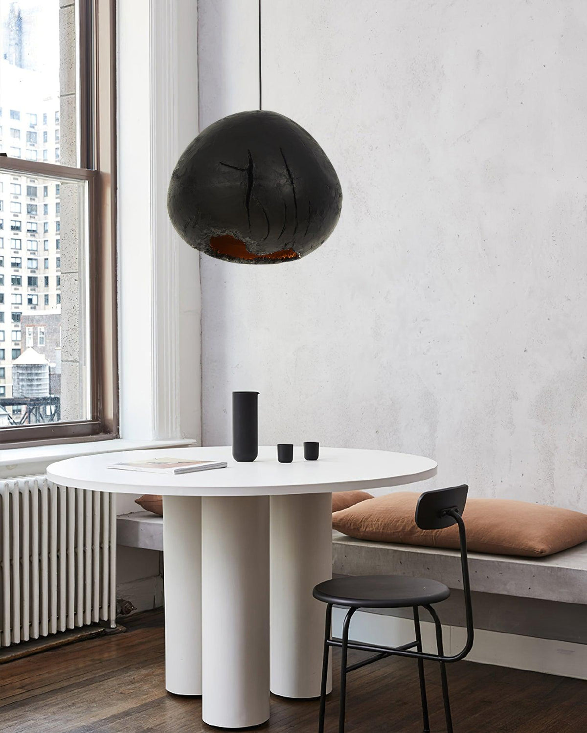 Cluster Pendant Light – Modern Black Art Shade Chandelier for Dining & Living Spaces
