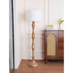 Coastal Wood Effect Floor Lamp