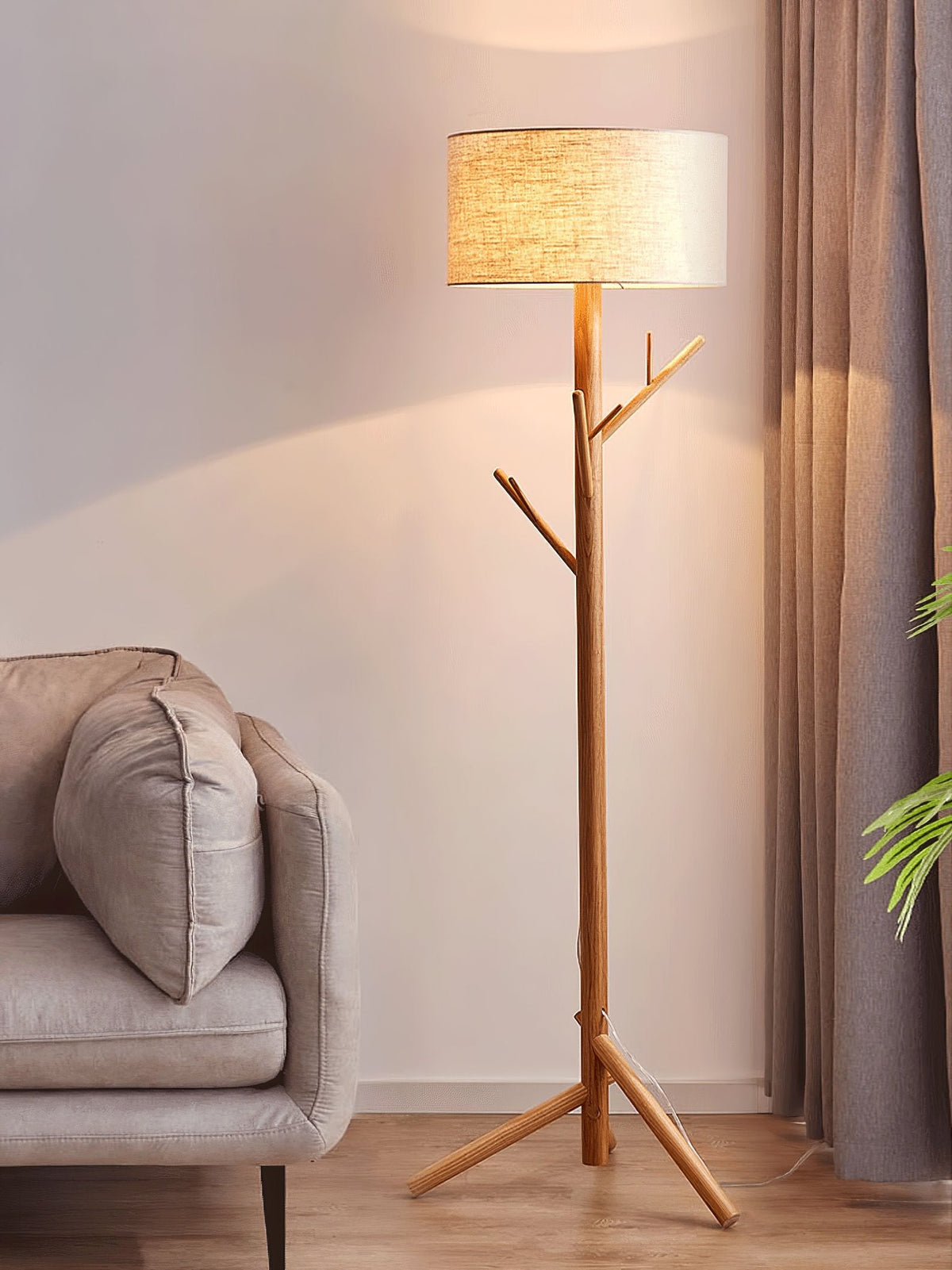 Coat Rack Floor Lamp
