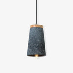Coburg Pendant Light in Concrete and Wood – Minimalist Ceiling Lamp