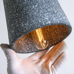Coburg Pendant Light in Concrete and Wood – Minimalist Ceiling Lamp