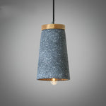 Coburg Pendant Light in Concrete and Wood – Minimalist Ceiling Lamp