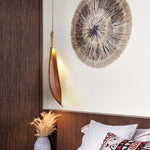Cocoa Leaf Pendant Light – Natural Organic Hanging Lamp for Boho Interiors