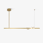 Cohen Butterfly Chandelier – Modern Gold LED Linear Pendant for Dining Room